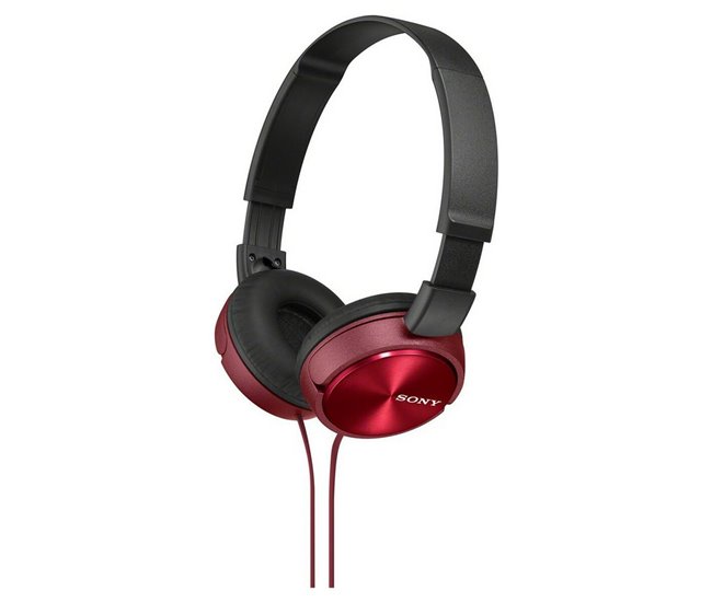 Auriculares de Diadema Plegables Rojo