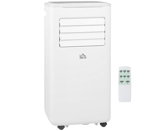 Aire Acondicionado Portátil ABS, Cobre, Aluminio HOMCOM Blanco