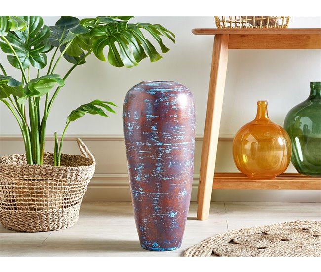 Beliani Jarrón decorativo DOJRAN Marron