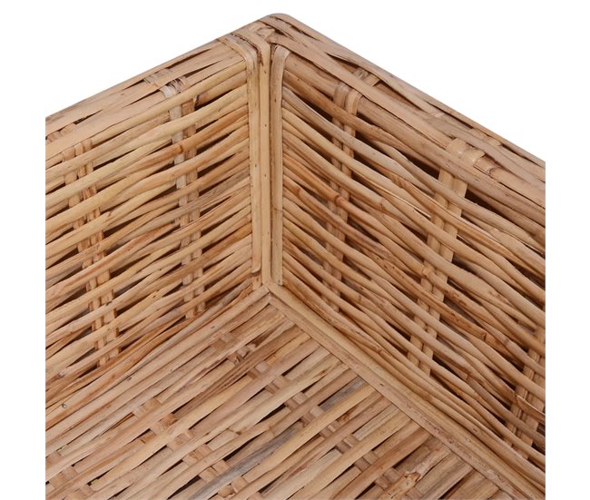 Juego de sofás de 27 piezas ratán natural Marron