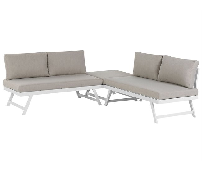 Beliani Conjunto longue COCCORINO Gris Oscuro