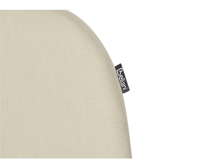 Beliani Cama con somier Poliéster ROISEL 181x226 Crema