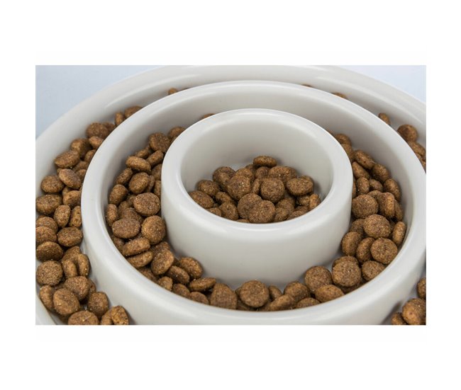 Comedero para Perro Slow Feeding Gris