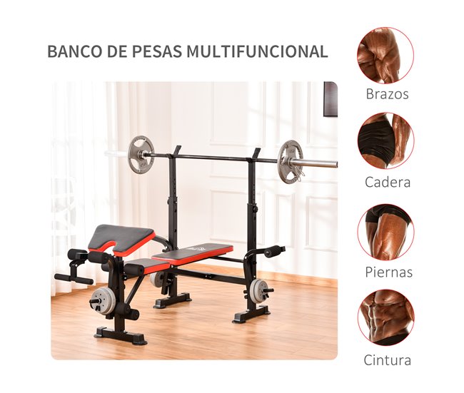 Banco de Pesa HOMCOM A91-054 Naranja