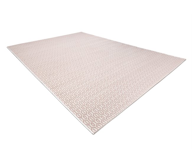 Alfombra de cuerda sisal FLAT 48603/526 Ojetes 140x200 Crema