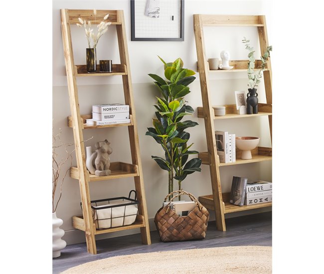 Beliani Estante para libros MOBILE DUO Madera Clara
