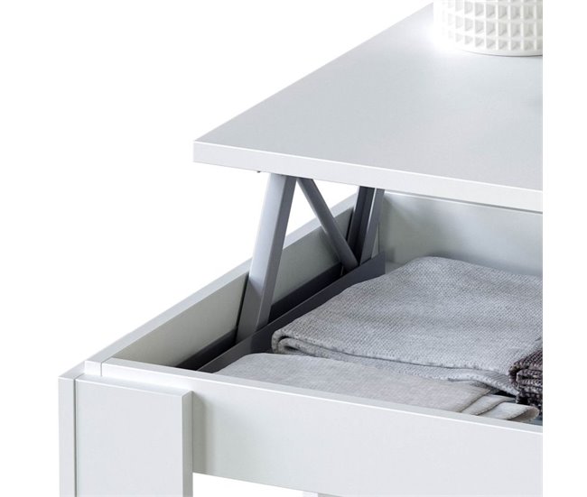 Mesa de centro elevable Ambit 100x50 Blanco