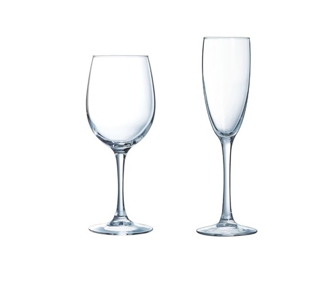 Set de piezas cristalería La Clave Luminarc Transparente