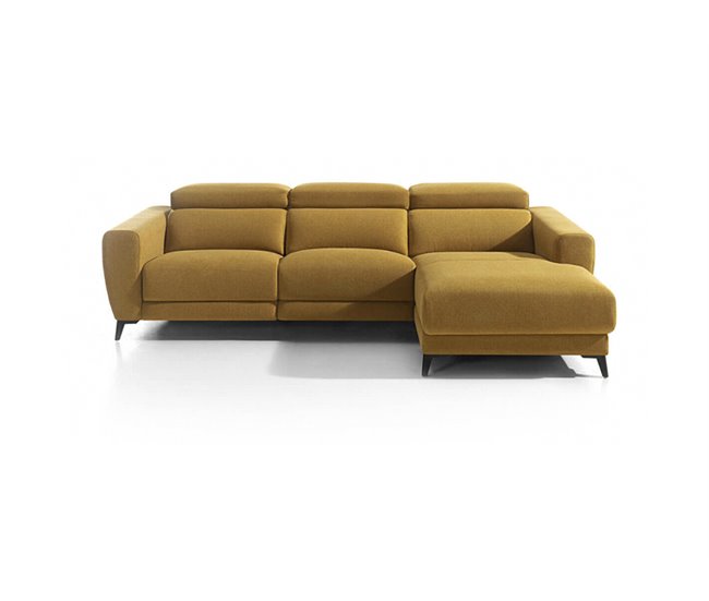 Chaise longue 4 plazas relax eléctrico DRAX derecho mostaza Mostaza