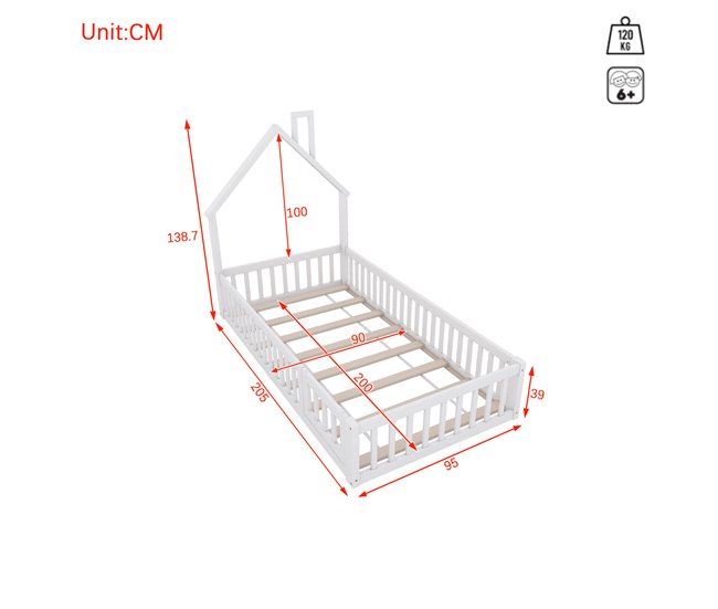 Camas infantiles Blanco