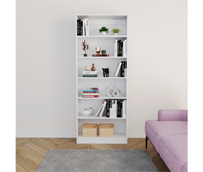 Estantería EMA 79x198cm Blanco