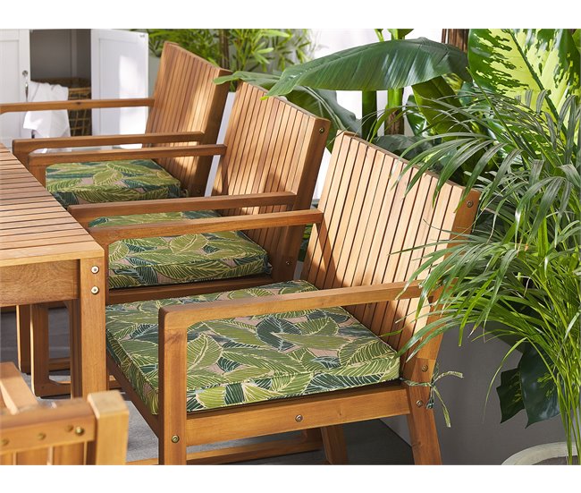 Beliani Cojines de asiento SASSARI Verde