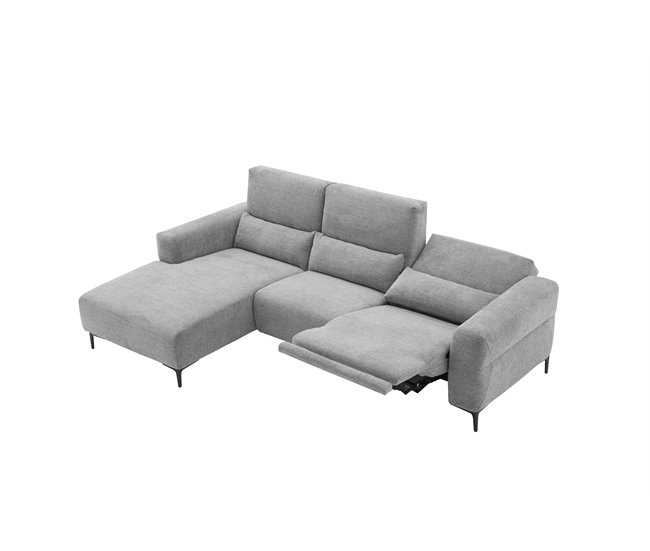 Chaise longue relax Eléctrica LEANIS Gris
