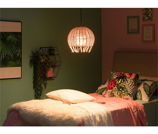 Beliani Lámpara colgante DRINO Natural