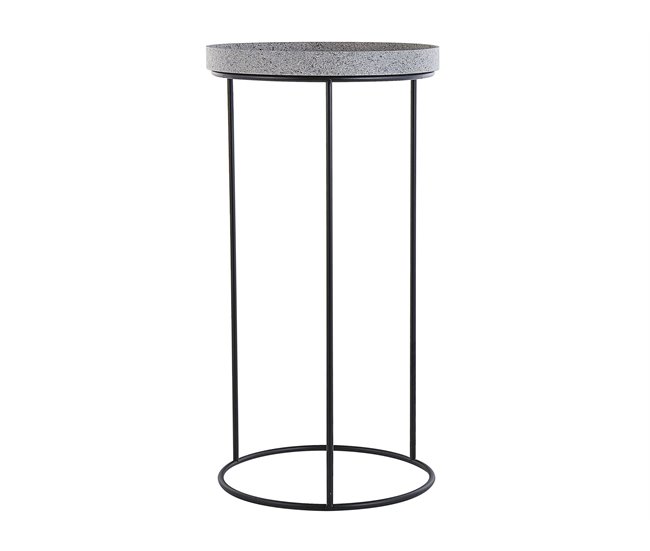 Beliani Conjunto de 3 mesas auxiliares TEXON 36x36 Negro