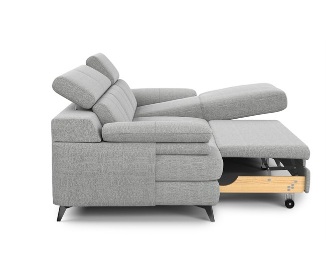 Chaise longue con cama TITUS Gris