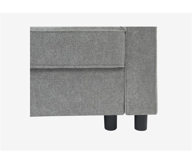 Chaise longue CIAN reversible 3 plazas gris Gris