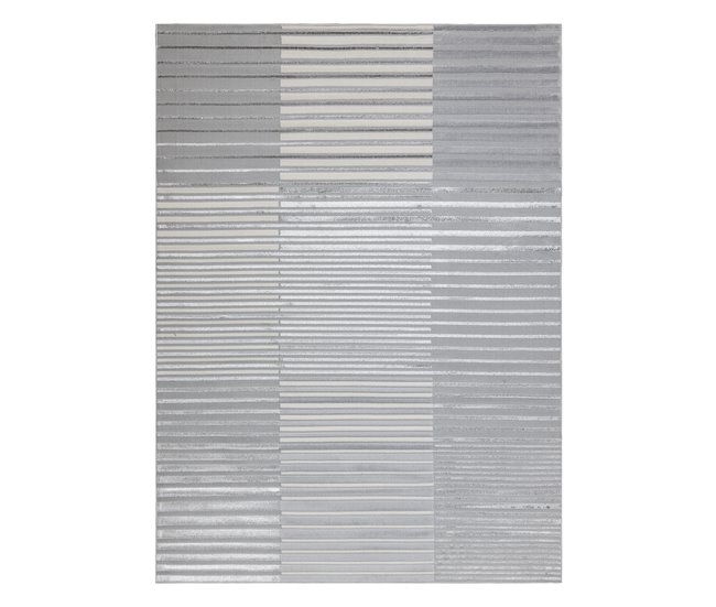 Alfombra LIRA E2681 Vintage estructural moderna glamour 80x150 Gris
