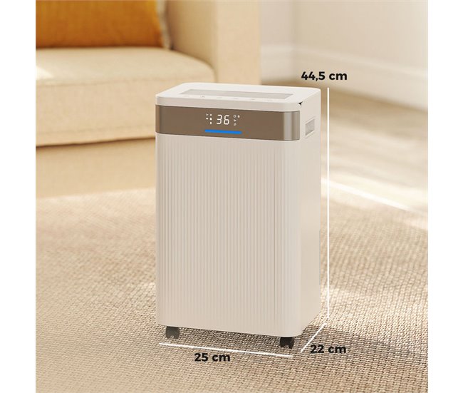 Deshumidificador ABS HOMCOM, hogar - climatización Blanco