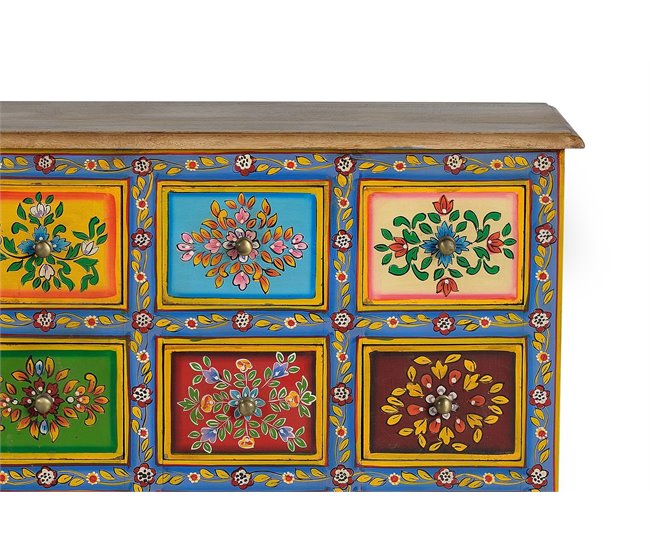 Cómoda 9 cajones en madera de mango - Giner y Colomer Multicolor