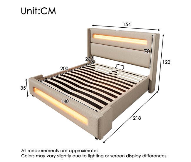 Canapés abatibles Beige