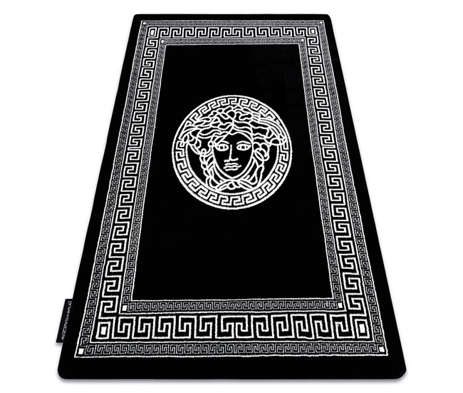 Alfombra HAMPTON Medusa medusa griego 160x220 Negro