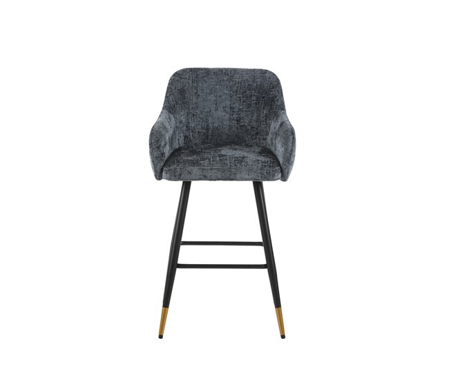 Taburete alto ROYAL fijo 94 cm de alto Azul