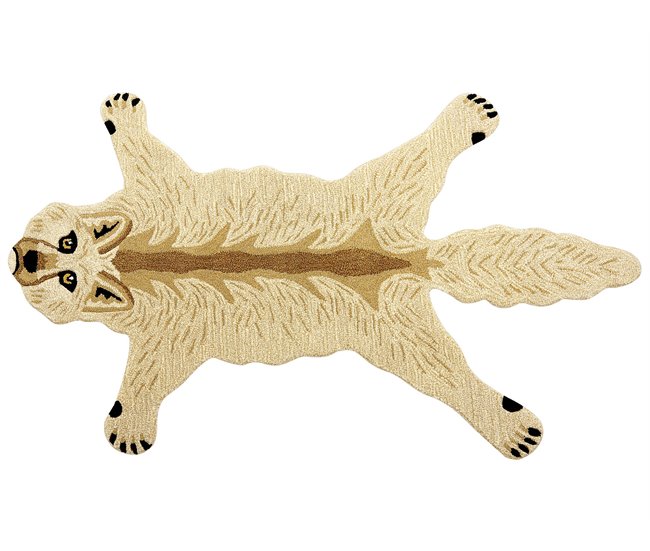 Beliani Alfombra para niños BALTO Beige