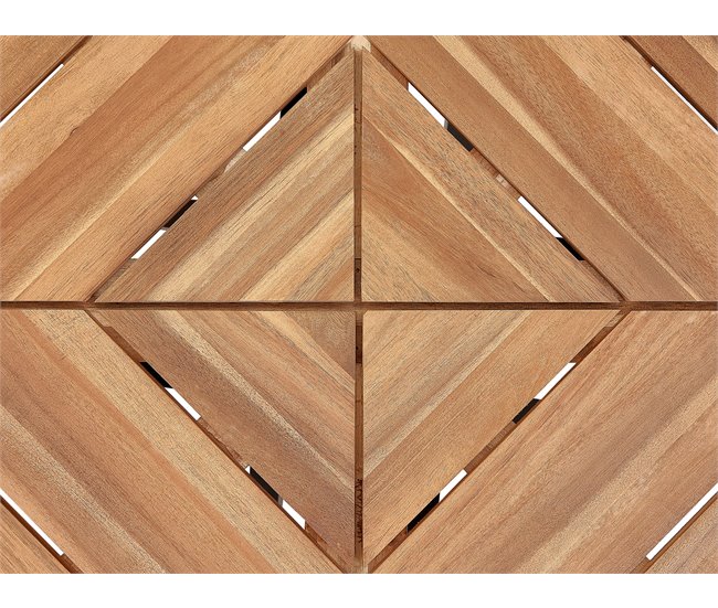 Beliani Mesa redonda LISSONE Marron