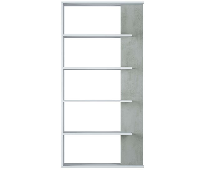Pack 4 Estanterías Modernas para Salón Comedor Blanco/ Gris
