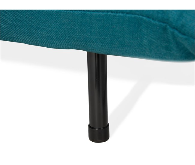 Beliani Sofá cama Poliéster SETTEN Azul Claro