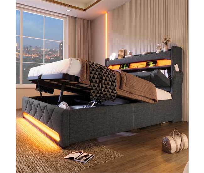 Canapés abatibles Gris