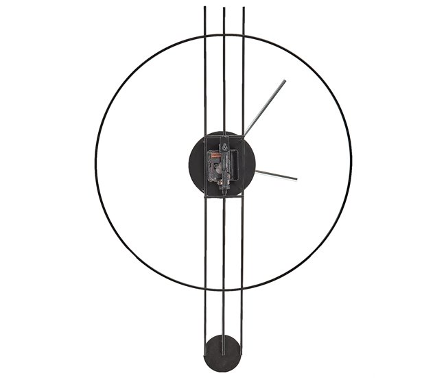 Beliani Reloj de pared ANNIVIERS Negro
