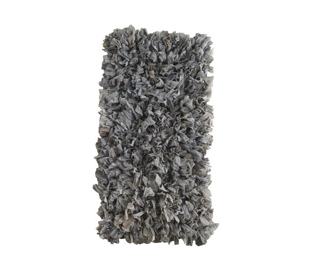 Alfombra de algodón y poliéster 120x60 Gris