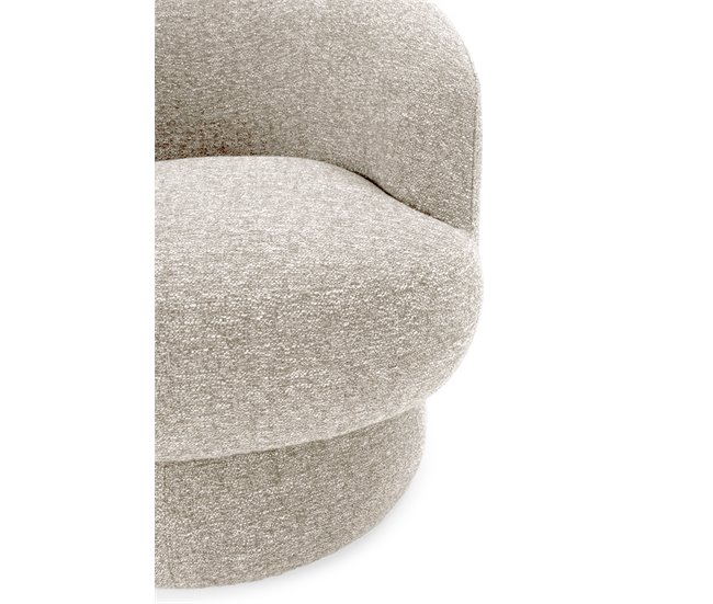 Sillón decorativo rotativo DALI color beige Beige