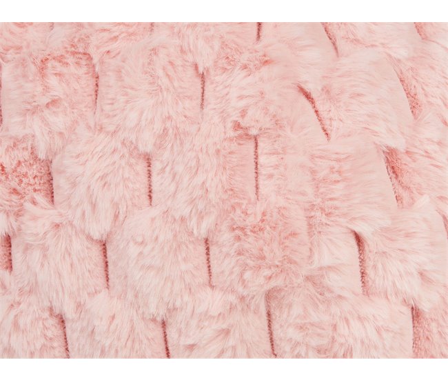 Beliani Cojín decorativo ROSEA Rosa