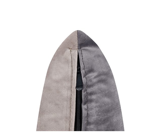 Beliani Chaise longue derecho Terciopelo GONESSE Gris