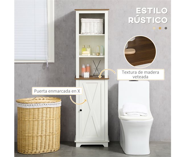 Conjunto de Baño Melamina de Madera kleankin Multicolor