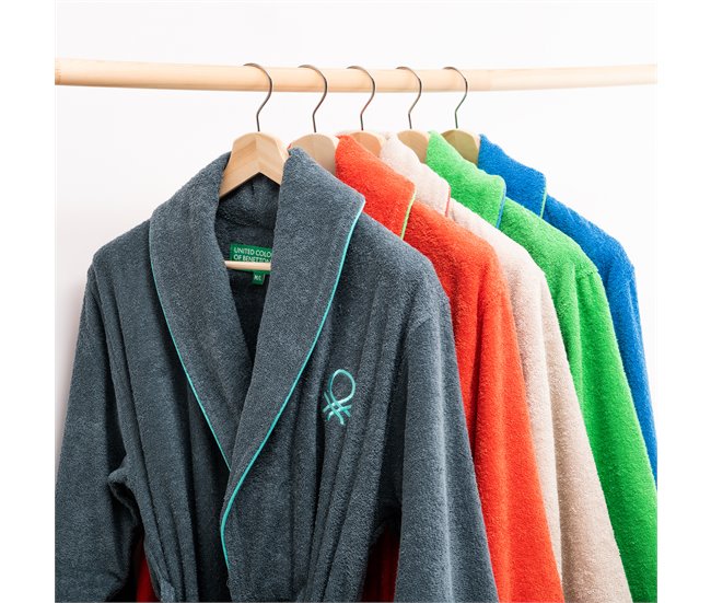 Albornoz benetton 360 gsm 100% algodón Rojo