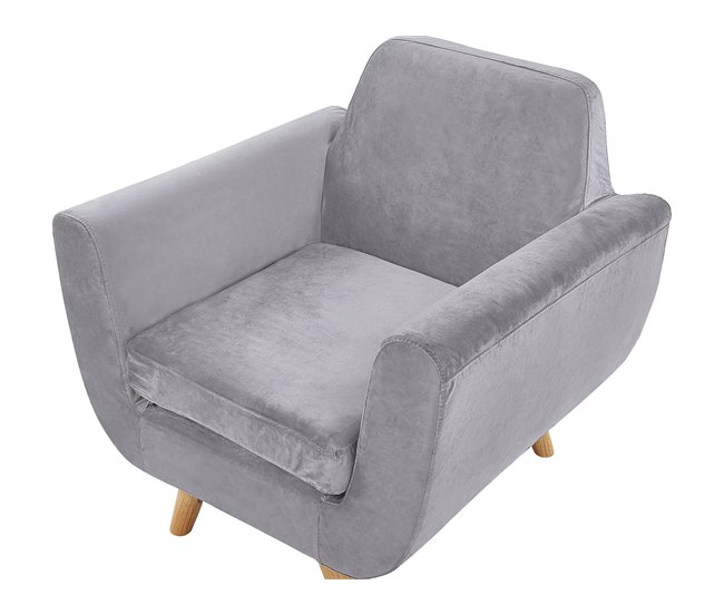 Beliani Funda para sillón BERNES Gris