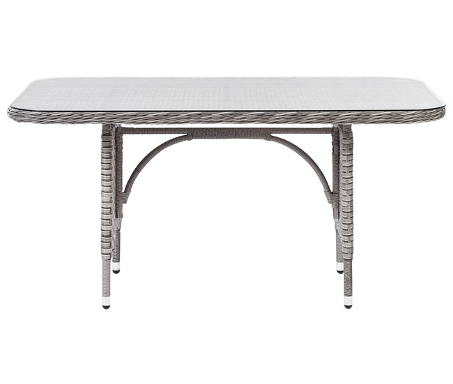 Beliani Conjunto longue LACONA Gris Oscuro