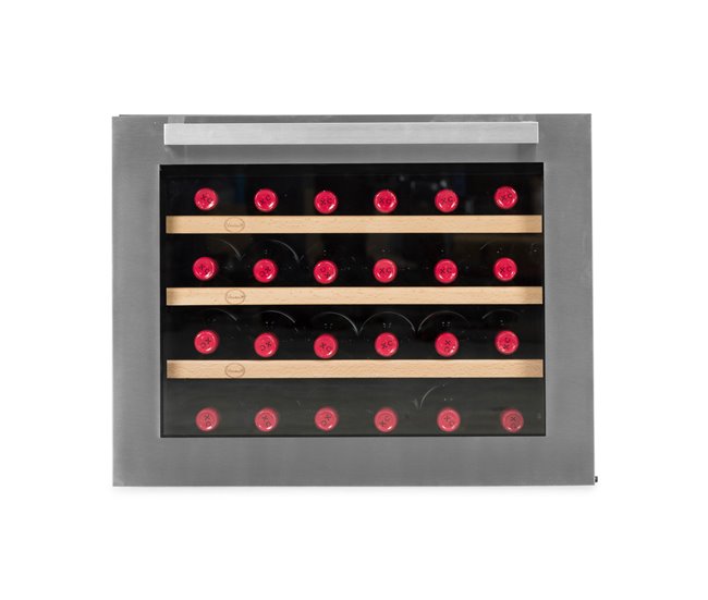 Vinoteca 24 botellas Vinobox 24 Design I Integrable Mono temperatura Negro/ Gris