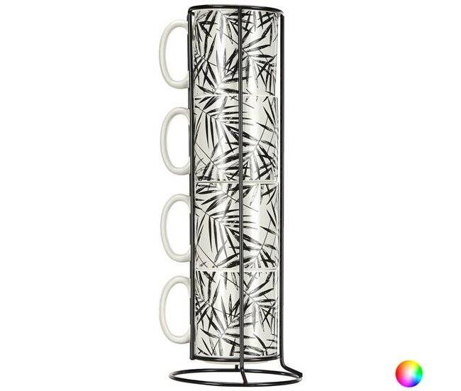 Juego de 4 Tazas Mug Negro