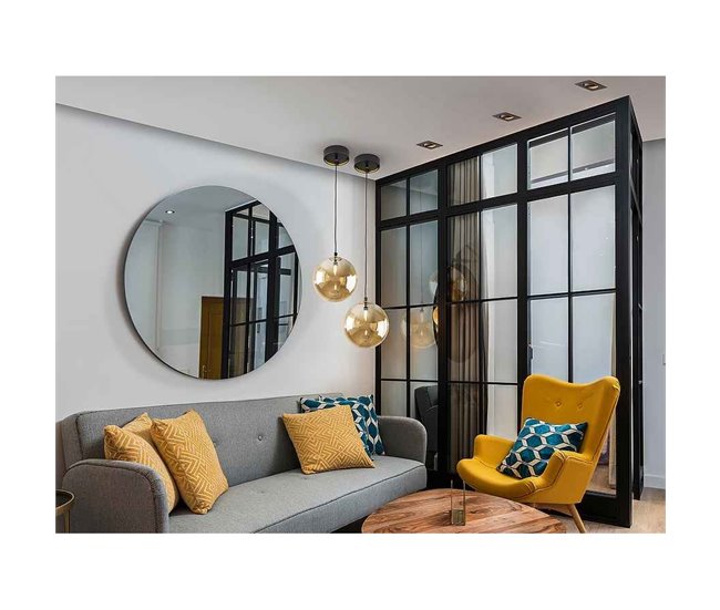 Colgante Cristal Serie Dark Naranja