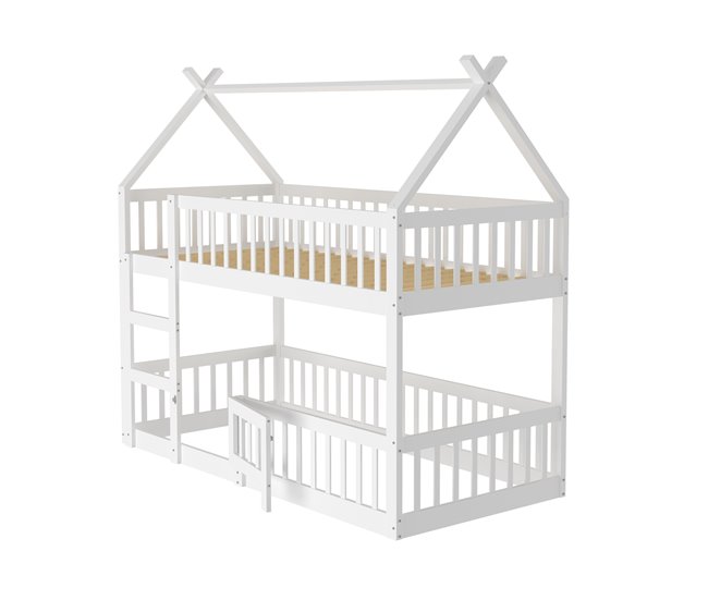 Cama litera 95x205 Blanco