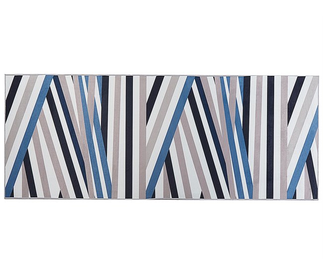 Beliani Alfombra de pelo corto ARTHUR 80x200 Multicolor