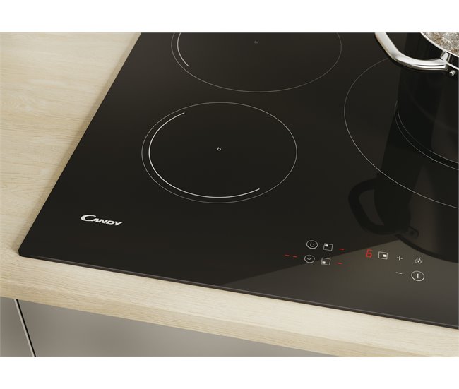 Conjunto de placa ind. y horno pirolítico CANDY PCI26PCxCI633C Negro