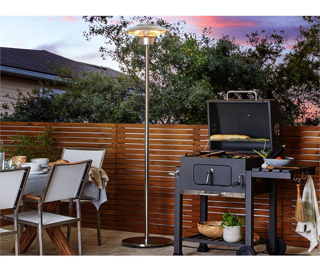 Beliani Estufa de patio ASKJA Gris