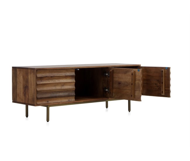 Aparador 3 Puertas Madera Maciza de Mango Madera