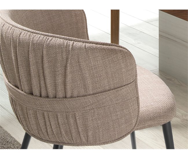 ANGEL CERDA Silla tela marrón Marron